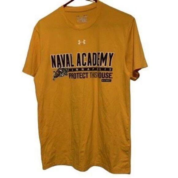Naval Academy Annapolis Size Small Under Armour Loose Heat Gear T-Shirt - Picture 1 of 5